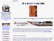 Tablet Screenshot of 1backpain.com